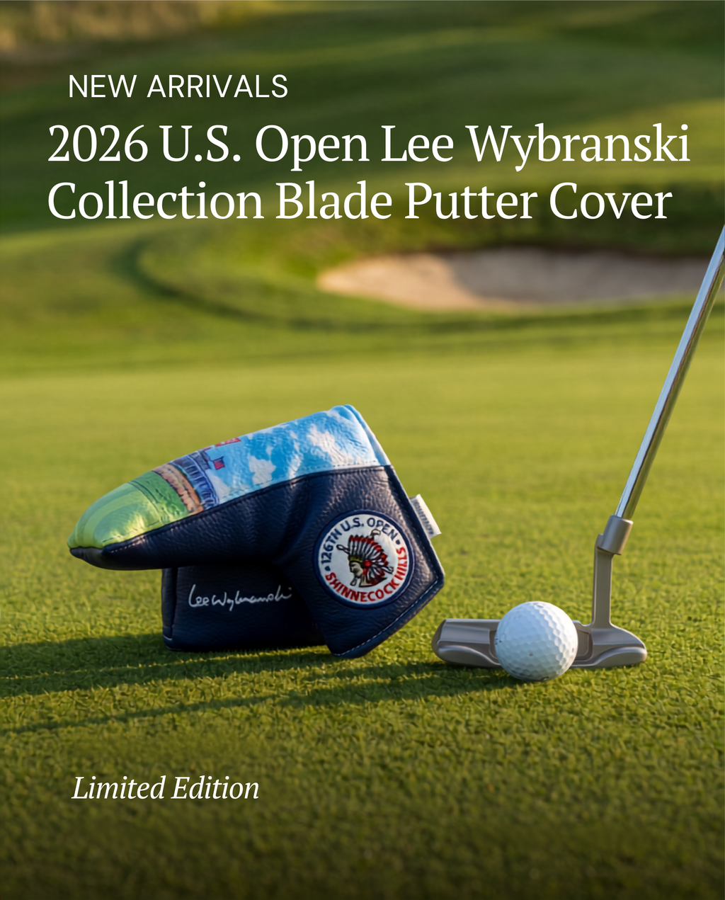 2026 U.S. Open Lee Wybranski Collection Blade Putter Cover